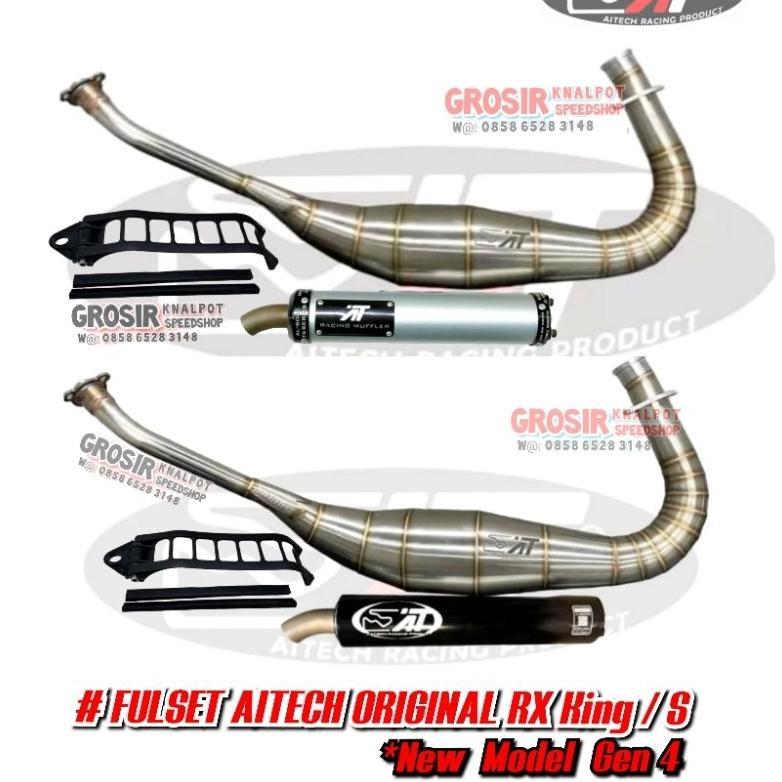Knalpot Racing AITECH ORIGINAL FULSET Yamaha RX King RX K / S Special Cobra New GEN 4 & 2 Stainles A