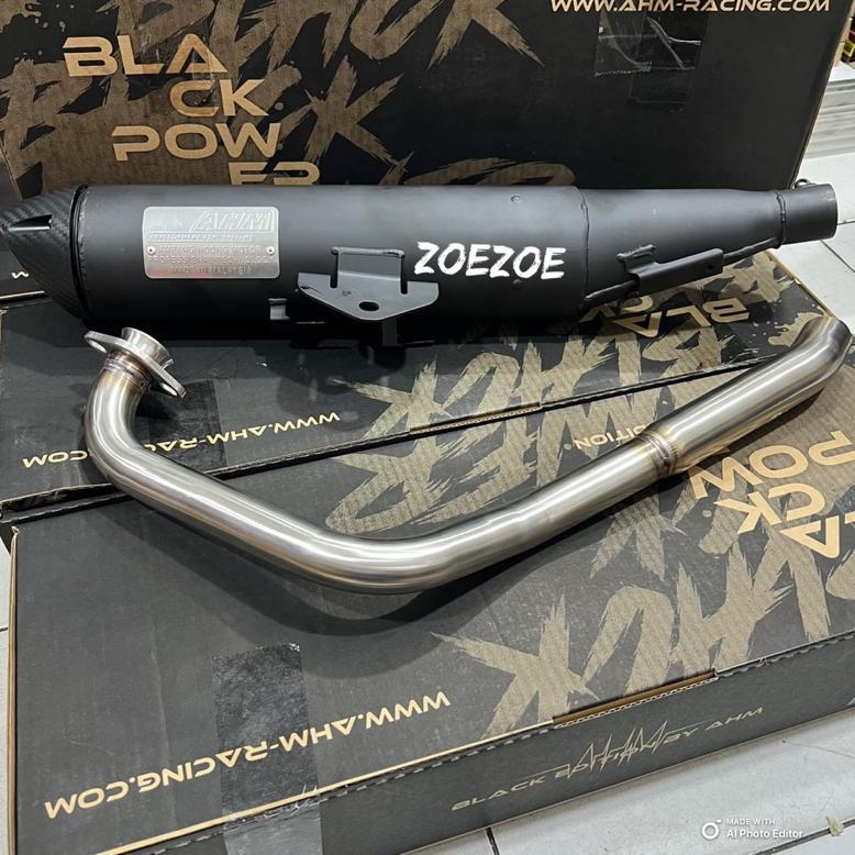 KNALPOT RACING AHM MX KING / SATRIA FU / JUPITER MX ORIGINAL MALAYSIA KNALPOT STD RACING AHM MX KING