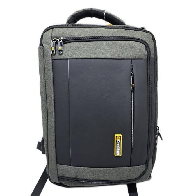 PRESIDENT 3091-26  - TAS RANSEL PRESIDENT 3in1 | TAS LAPTOP 3 in 1 | LAPTOP BACKPACK PRESIDENT ORIGI