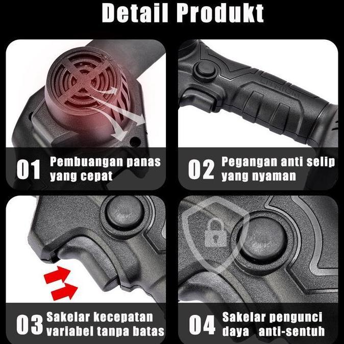 Yxyj- Gergaji Listrik Mini Diameter 6 Inci Dan 4 Inci Gergaji Portable Tanpa Kabel Gergaji Listrik G