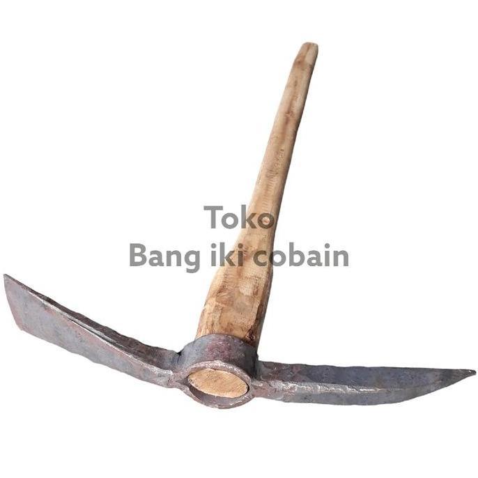 Ytta- Blencong Cangkul Tanah Baja Per Gancu Blencong Besar Gagang Kayu