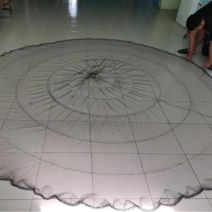 jala lempar bahan nilon / benang tinggi 3 meter, jala ikan,  jala udang,  jala sungai dll Promo