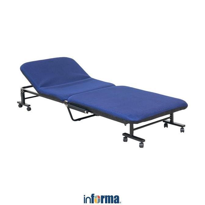 Informa Troy Kasur Tidur Lipat - Biru Dipan Lantai Alas Tidur Matras Tempat Portable Kasur Kemping