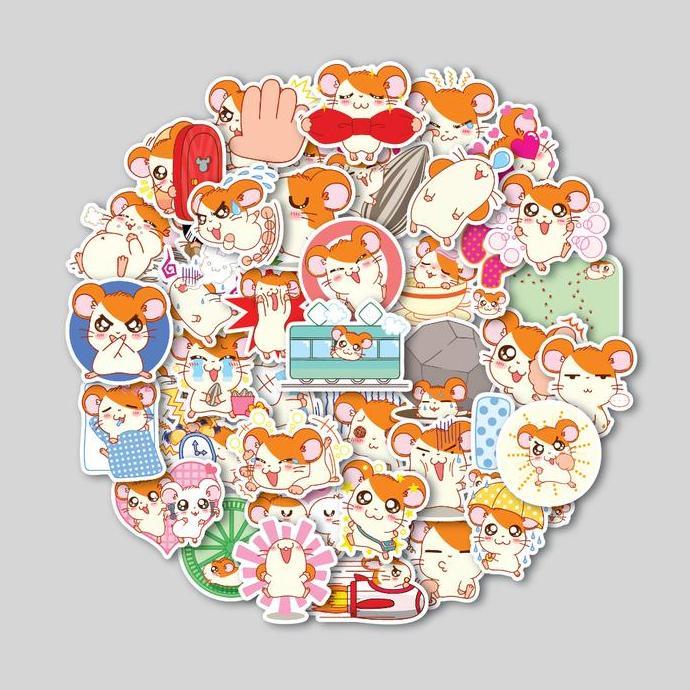 STICKER PACK HAMTARO | STICKER TUMBLER | STIKER LAPTOP KOPER HELM