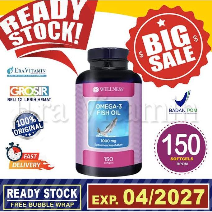 Vitmax- Wellness Omega 3 Fish Oil 1000Mg 375 Softgell