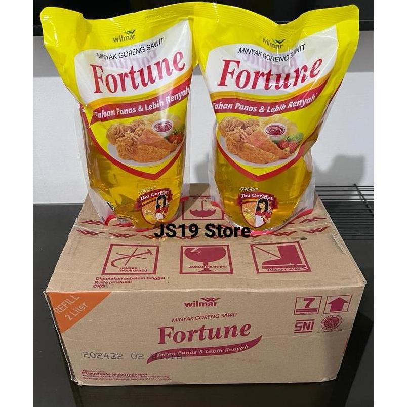 Minyak Goreng Fortune 2L 2 Liter (1 Dus)