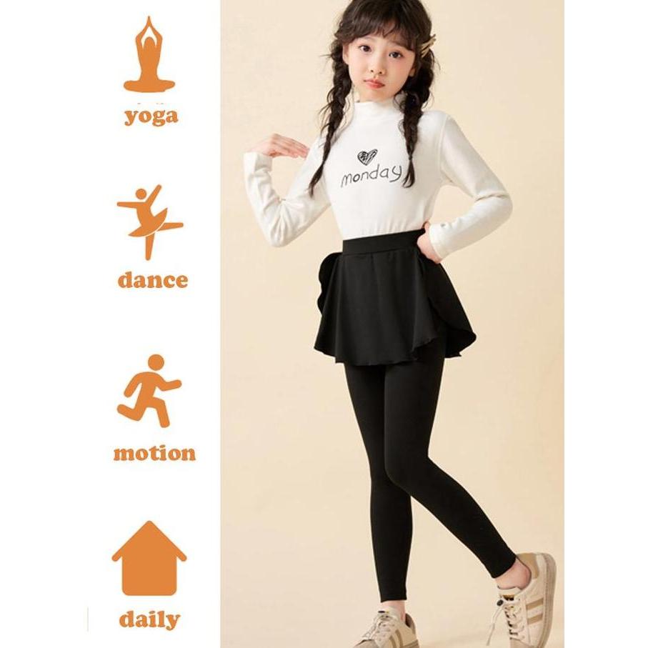 Grily- Celana Legging Rok Type 2 / Celana Legging Rok Olahraga Gym Anak Perempuan  / Celana Olahraga