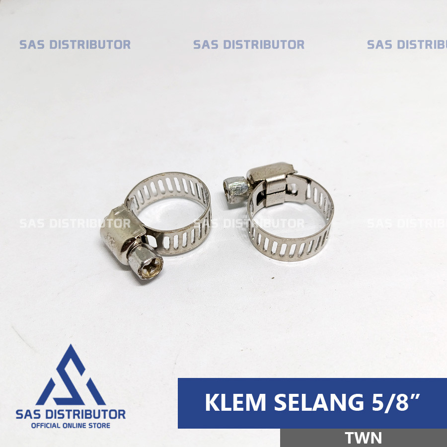 Klem Selang 5/8" inch Stainless Steel / Hose Clamp 5/8 / Klem Selang Kran Air 5/8" / Klem Besi 5/8