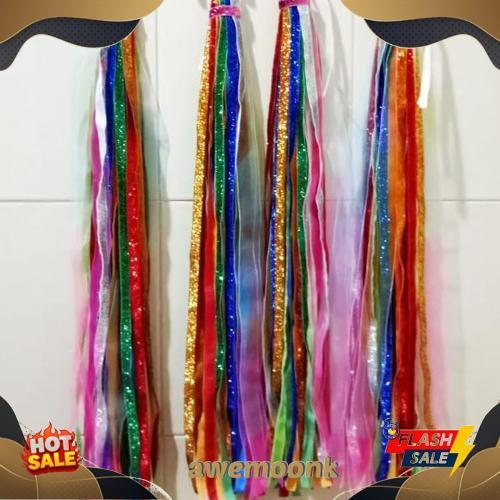 Tassel Rumbai Tamborin Gereja Pita Bludru Alat Tari Murah