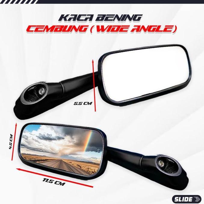 Spion TANAX Model H2C Rizoma Sporty Kotak FULL CNC Universal Motor