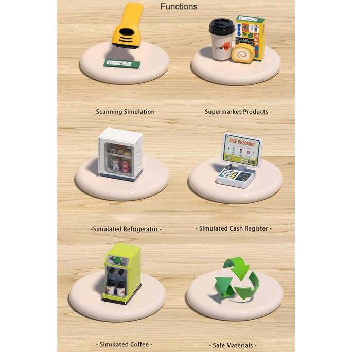 Expert- Mainan Anak Supermarket Coffe Set HW23038691 Shopping minimarket