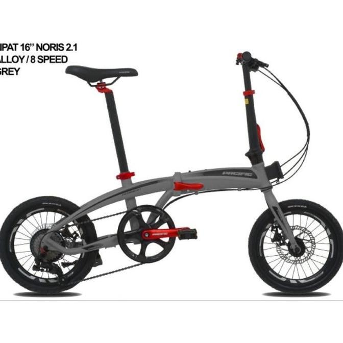 Terlaris Sepeda Lipat Ukuran 16 Pacific Noris 2.1 Alloy 8 Speed Murah / Sepeda Lipat Noris 2.1 Pacif