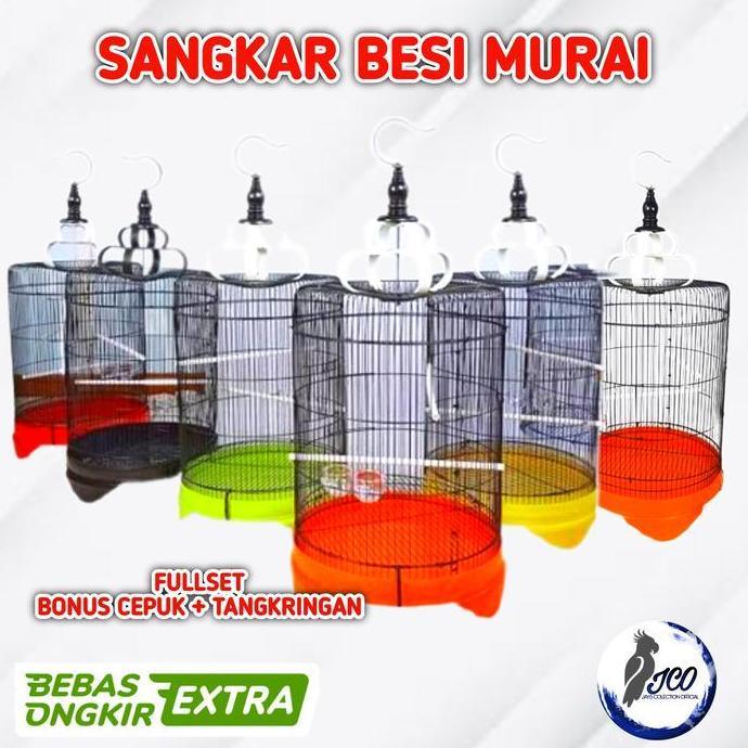 TERMURAH - SANGKAR KANDANG BURUNG BESI JUMBO KANDANG MURAI BESI SANGKAR BURUNG LOVEBIRD