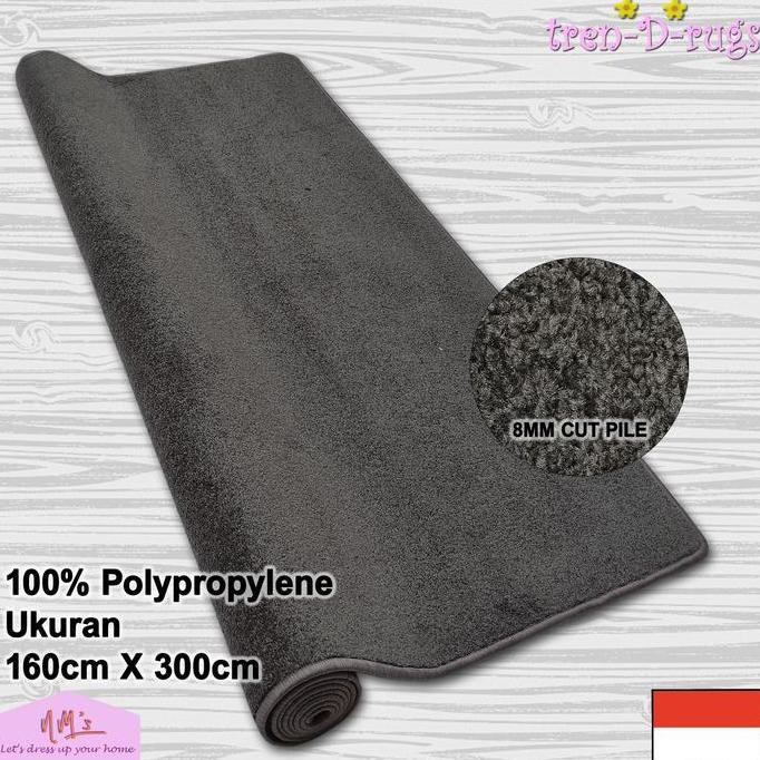 Karpet permadani polos jumbo bulu tebal alas ruang tamu minimalis NMs
