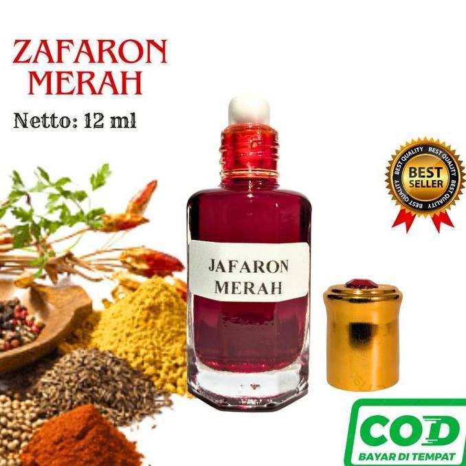 Jafaron Merah Bibit Asli Minyak Zafaron Merah Arab Saudi Murni 12 ml