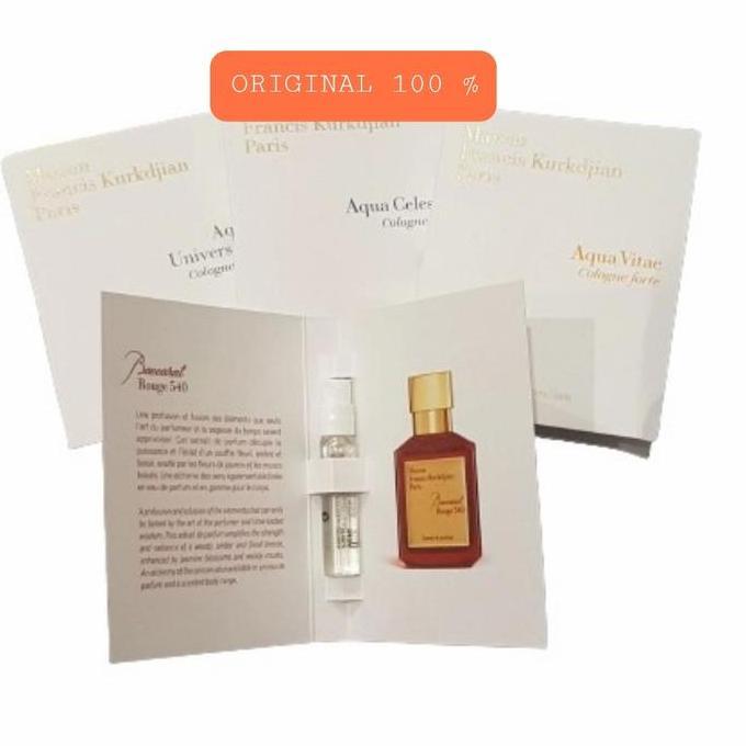 parfum 2ml MFK Paris baccarat aqua universal celestia cologne forte