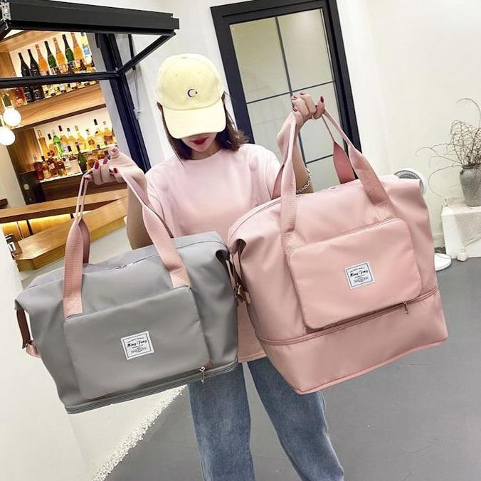 TAS TRAVEL BESAR ANTI AIR / TAS TAVEL LIPAT / TAS GYM FITNESS WANITA
