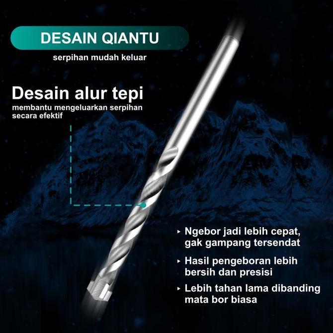 Yourpw- Asteel Mata Bor Beton Cemented Carbide Set 6Pcs - Mata Bor Tembok Beton Set - Mata Bor Tembo