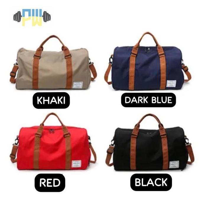 Duffle Canvas Bag - tas duffel, sports, gym, fitness, travel, casual