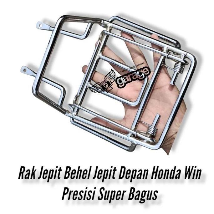 Expert- Rak Jepit Depan Win Behel Jepit Depan Honda Win100 Super Presisi Crome