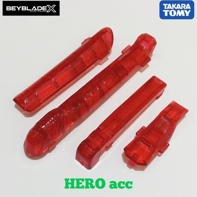FREE ONGKIR Beyblade X Red Rubber Grip Accesoris For Grip Launcher Original TAJARA TOMY