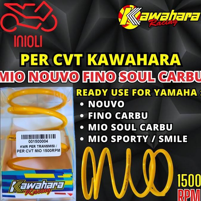 PER CVT KAWAHARA RACING 1500 RPM MIO SPORTY SMILE NOUVO FINO MIO SOUL CARBU KARBU KARBURATOR CARBULA