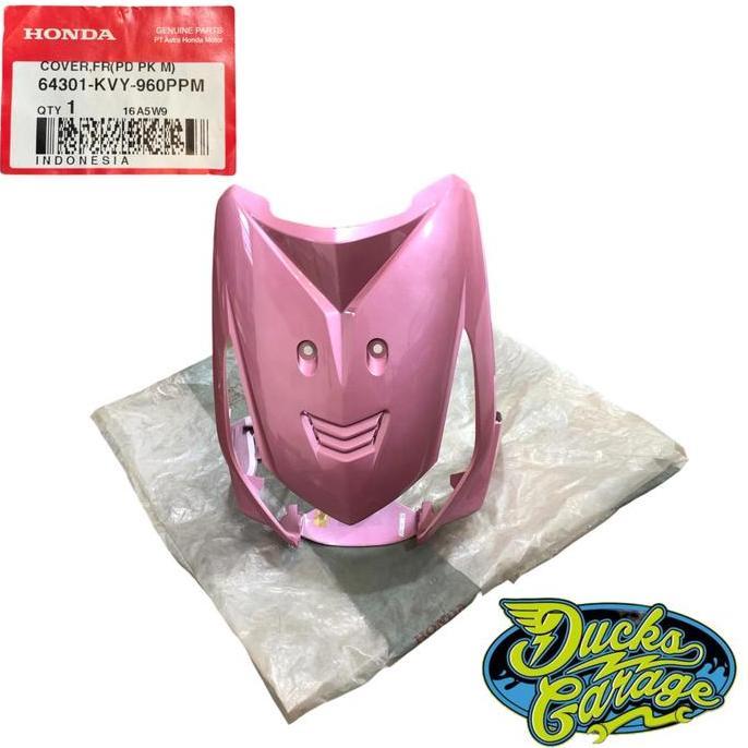 TERMURAH - 64301-KVY-960PPM Cover Tameng Panel Lampu Dada Depan Honda Beat Karbu Original Pink