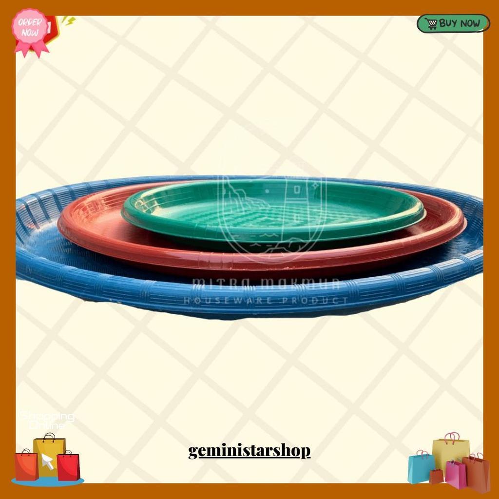 Tampah Bulat Plastik Wadah Nasi Kebuli Wadah Tumpeng Hajatan Original Produk