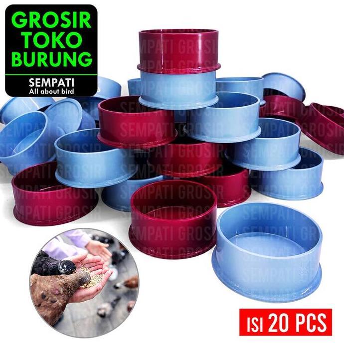 NEW - SEMPATI GROSIR Tm Cepuk Emboss Ukir Merpati Isi 20 Pcs Tm Merpati Wadah Tempat Makan Minum Bur