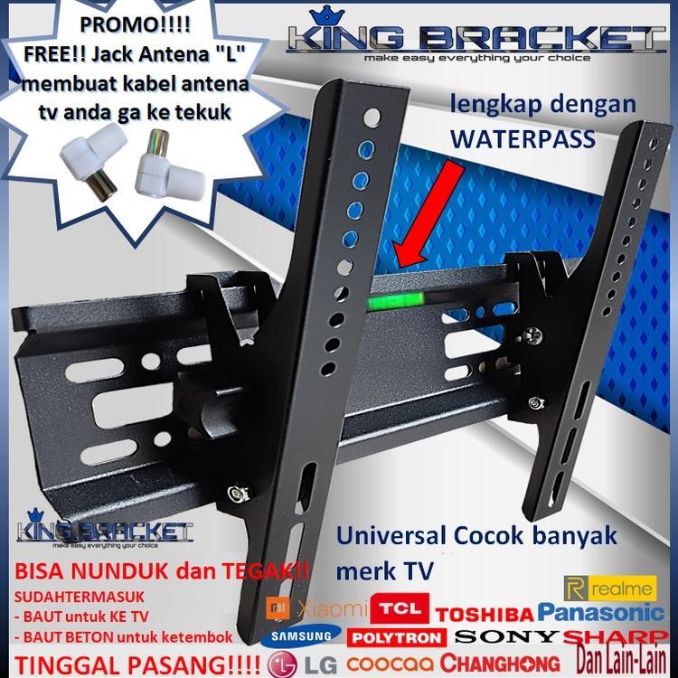 PROMO TERBARU Bracket Tv LED LCD 32" s/d 55" inch LEBIH TEBAL Universal 55 50 43 42 40 32 24 21 inch