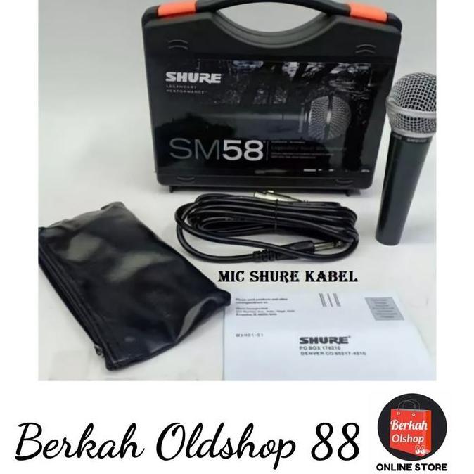 Expert- BERKAH OLDSHOP 88 - MIC KABEL SHURE SM 58 LC / MICROPHONE
