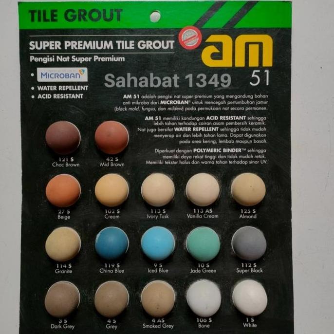 Am 50 Nat Tile Grout Keramik 1 Kg Oker Semen Nat Kode 22