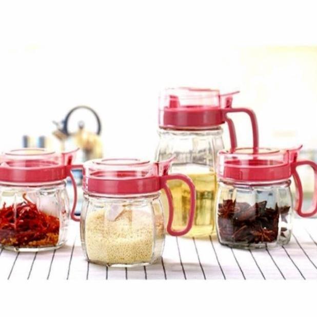 Promo Bulan Ini Kitchen Supplies Set 4Pcs/Tempat Bumbu Dapur/Kitchen Jar