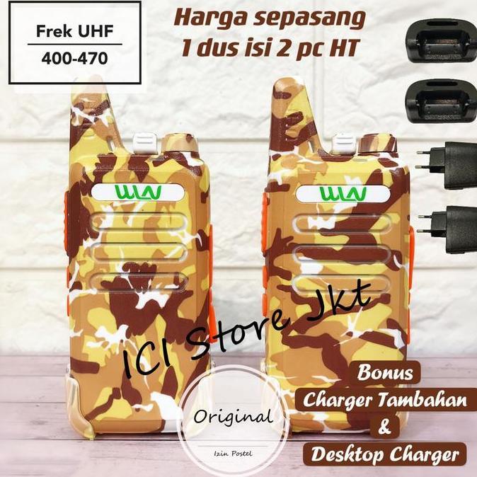 TERLARIS - Sepasang HT Wlan / WLN loreng kuning original