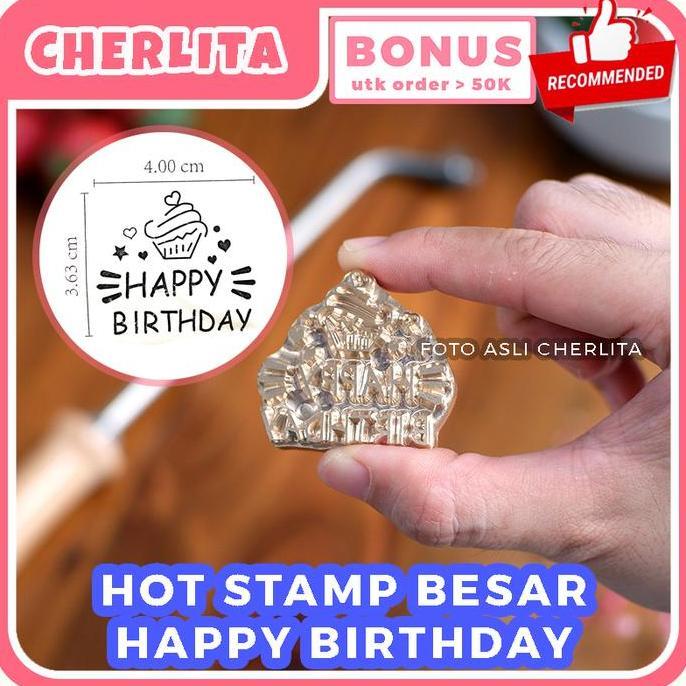 TERLARIS - Hot Stamp Besar Cake Kue Chiffon Bolu Stempel Emboss Cheesecake 1 Set