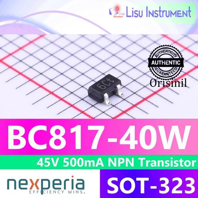 BC817-40W 45V 500MA NPN TRANSISTOR 6CT 6C BC817 SOT-323 NEXPERIA ORIGINAL