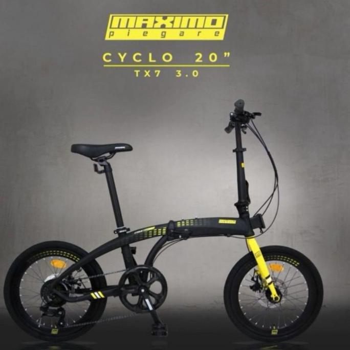 Terlaris Sepeda Lipat Maximo Piegare 20 Inch Cyclo Tx7 3.0