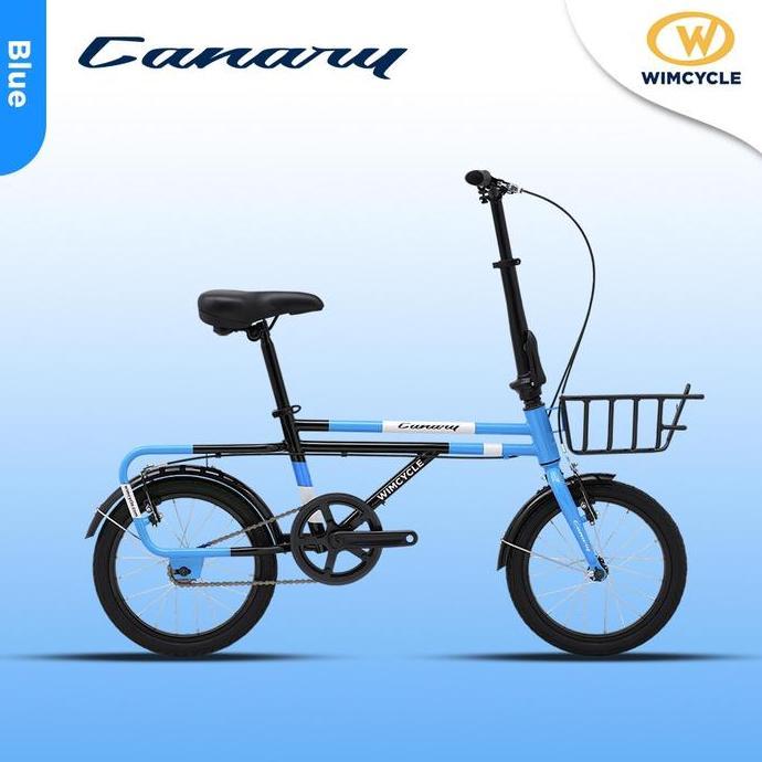 Terlaris Sepeda Citybike Lipat Stang 16 Wimcycle Canary