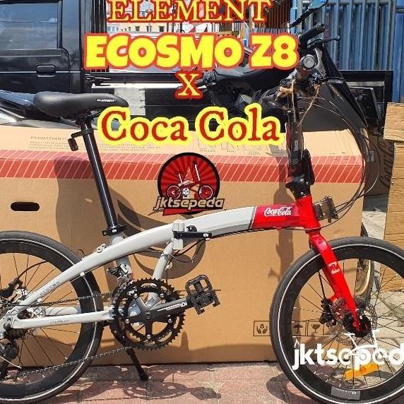Terlaris Sepeda Lipat Element Ecosmo Z8 Coca Cola