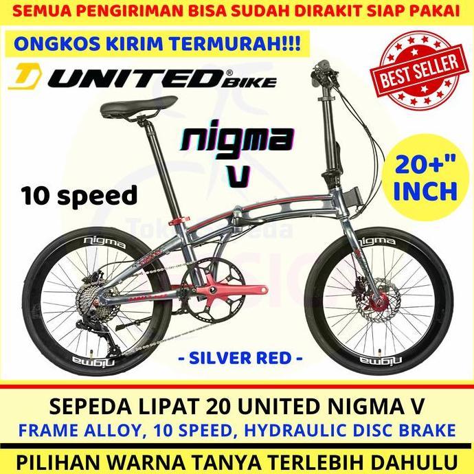 Terlaris Sepeda Lipat 20 United Nigma V - Nigma 5