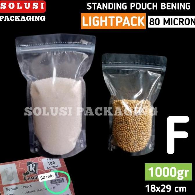 LIGHTPACK 1829 1Kg 80mic KPACK STANDING POUCH 1000g KEMASAN KOPI SNACK
