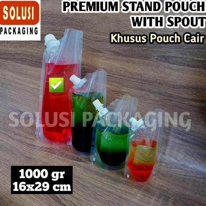 STANDING POUCH 1000ml SPOUTPACK KEMASAN CAIRAN MINUMAN JUS MINYAK