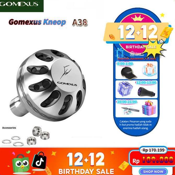 In stockGomexus Handle Knob 35-41mm Joran BC pancing alat pancing set knop Stradic Daiwa Lexa shiman