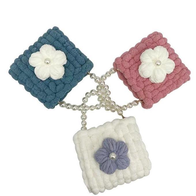 Paket DIY Tas Kanvas Snowball with Daisy Flower