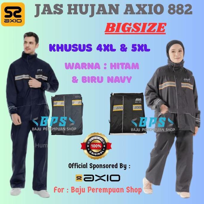 DISKON Jas Hujan Axio 882 Jumbo 4XL 5XL Big Size XXXXL XXXXXL READY STOCK