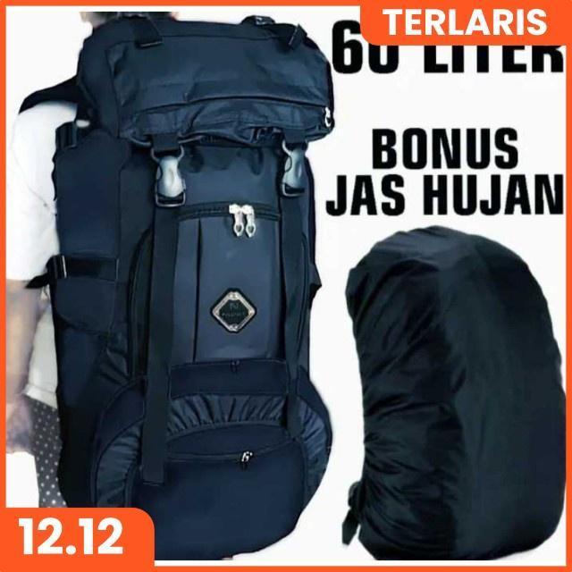 Tas Ransel Gunung Polonet Tas Gunung Carrier Murah 60Liter Tas Ransel Outdor Tas Camping Koperkuromi