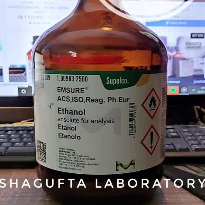 New- Ethanol Pro Analis / Alkohol Absolute Merck 1.00983.2500
