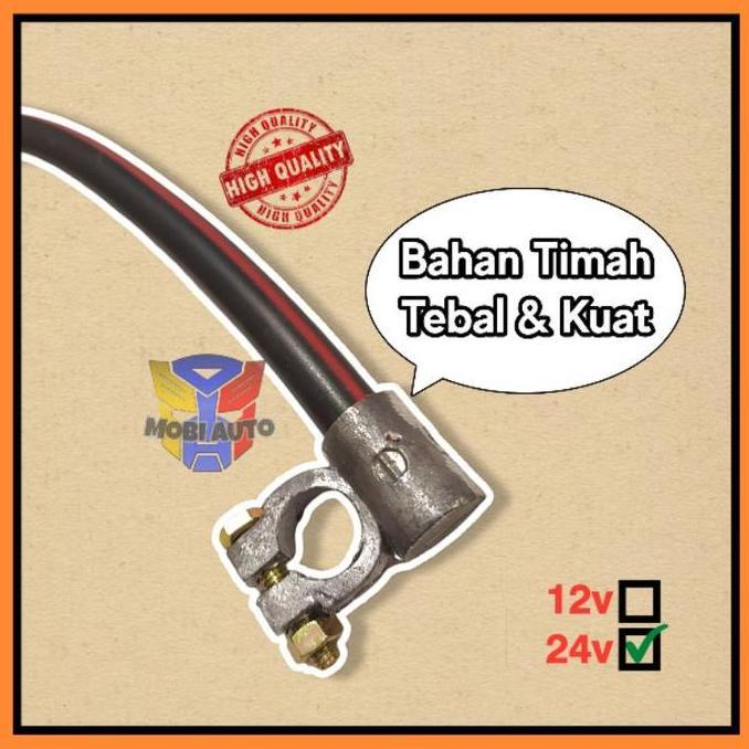 Mellow- Kabel Aki Massa Model Kepala Aki Dan Skun Untuk Truk Dan Fuso 24 Volt