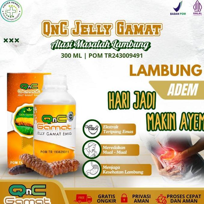 Grl- Qnc Jelly Gamat - Solusi Asam Lambung Akut, Maag, Gangguan Pencernaan, Sakit Perut, Nyeri Ulu H