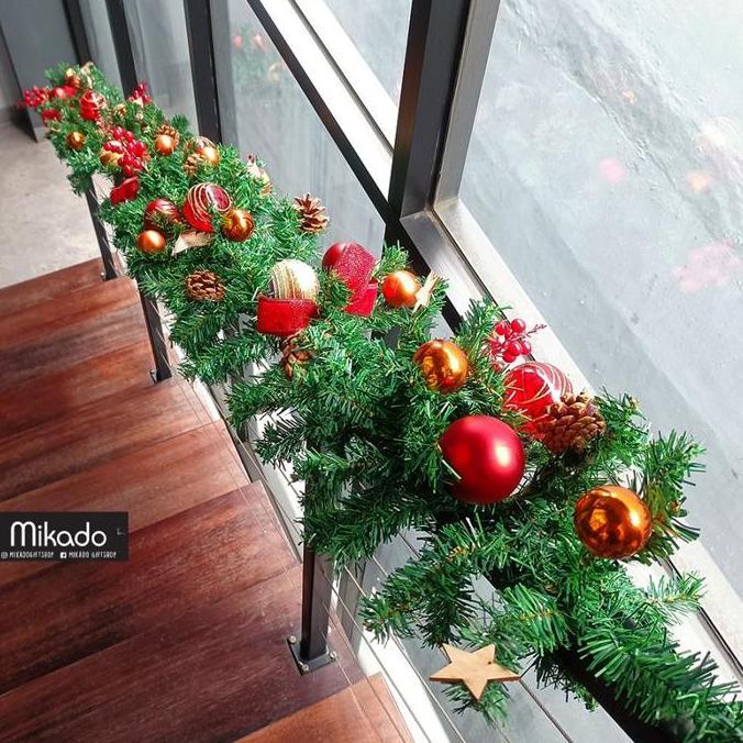 Christmas Garland / Garland Daun Natal / Aksess Natal